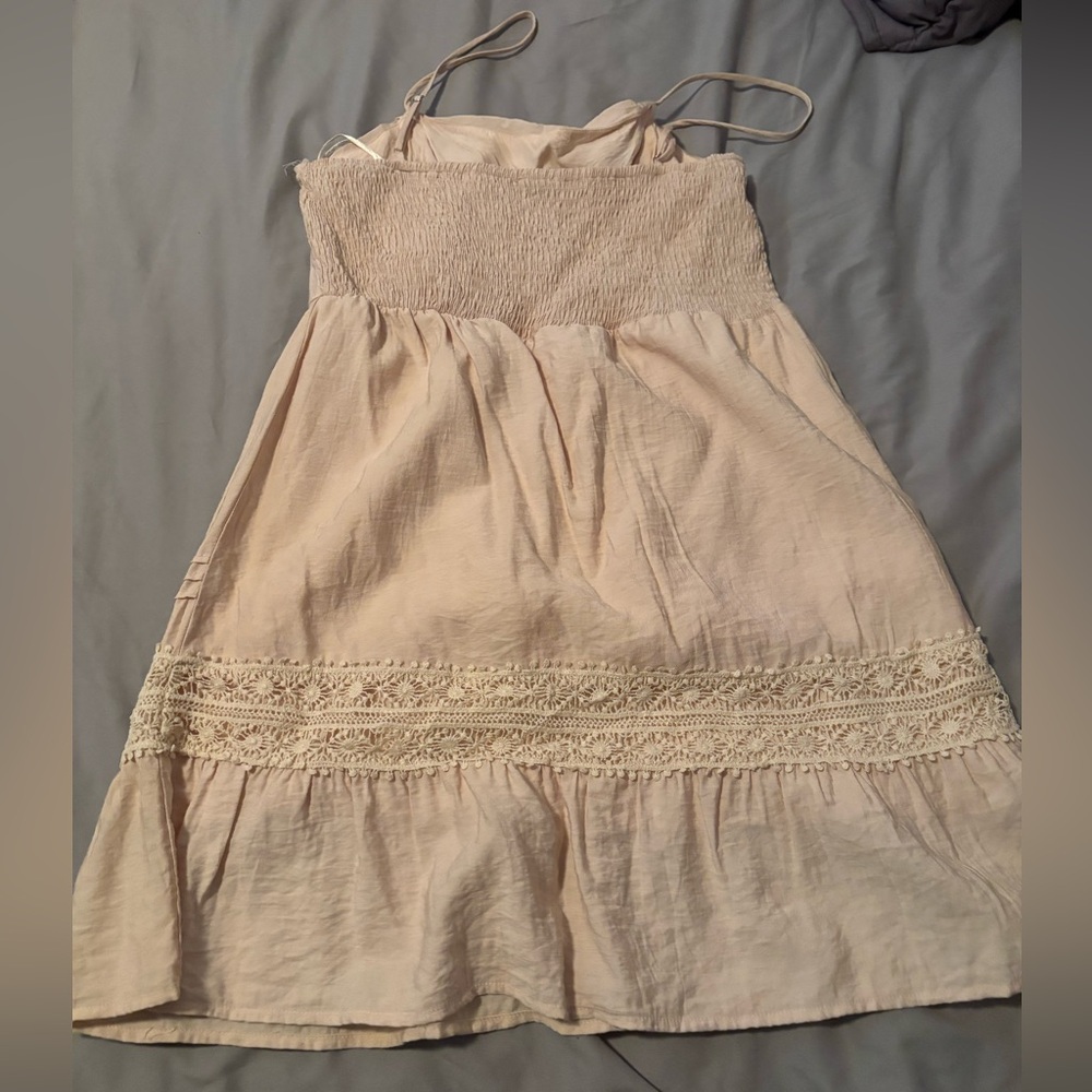 Beige Mini Dress - Picture 3 of 6